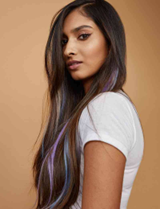 Brown Hair With A Pop Of Color